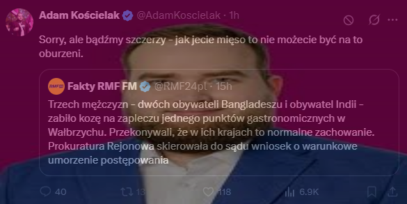 KKP_Bobromir's tweet photo. UWAGA MOI DRODZY - otyła gruszka z Razem ma już spin

jeśli jesz mięso, to nie możesz narzekać na bezkarne zabijanie i ruchanie kóz przez brudasów z subkontynentu indyjskiego XD https://t.co/aQO8Zsl0EJ