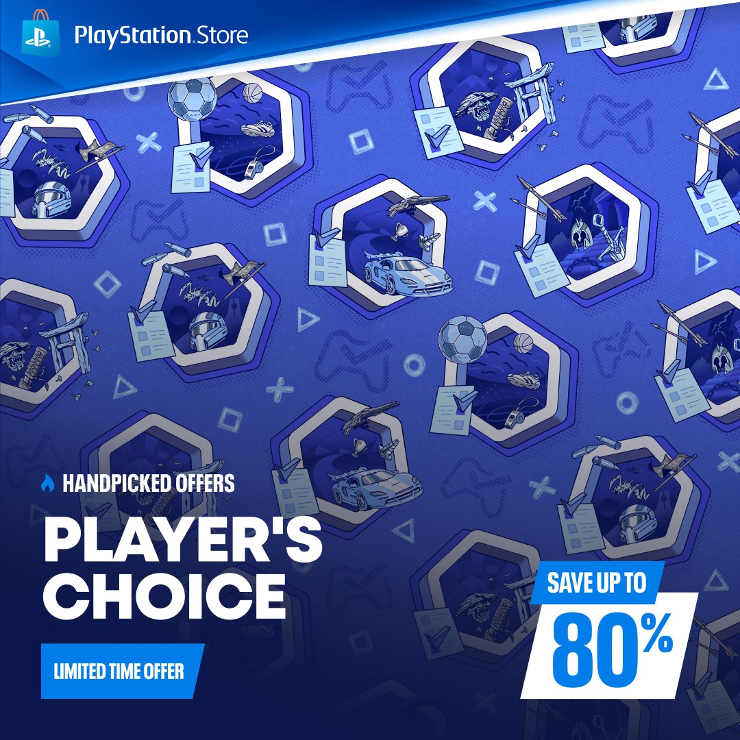 PlayStationEU's tweet photo. PlayStation Store Player's Choice promo is now live.

Browse the deals: https://t.co/clUFYLSIrV https://t.co/g0DrTYY7gc
