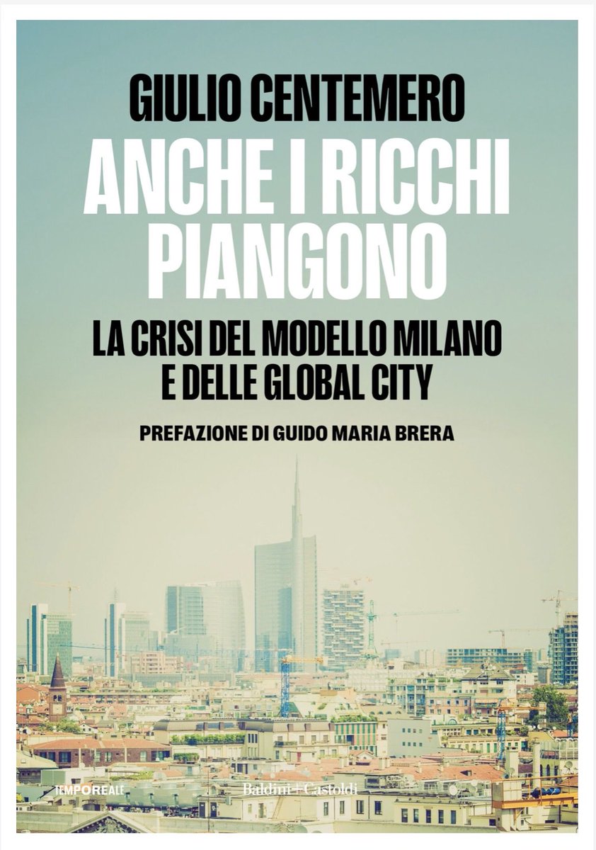 GiulioCentemero's tweet photo. Prima sono segnali deboli. Poi diventano prime pagine.

Più di un anno fa pubblicavo “Anche i ricchi piangono”, nato da almeno tre anni di osservazione e ricerca con Sandwich Club sul modello Milano: casa, costo della vita, famiglie, ceto medio.

Oggi ne parlano tutti.

Vedere prima. Capire prima. Questo è il lavoro che vogliamo fare.