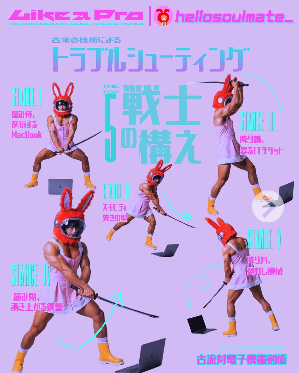 baunnie_'s tweet photo. 日本語版、ついに登場。

誰にも頼まれてません。
でも、翻訳しました。
『LIKE A PRO — Vol. 01：
電子機器を極める剣士の指南書』🇯🇵🥷⚔️

古の技。
���代のテクノロジー。
相変わらず、判断はちょっと怪しい。
#LikeAPro #電子機器を極める #hellosoulmate_ https://t.co/Zl6qiHAuVc