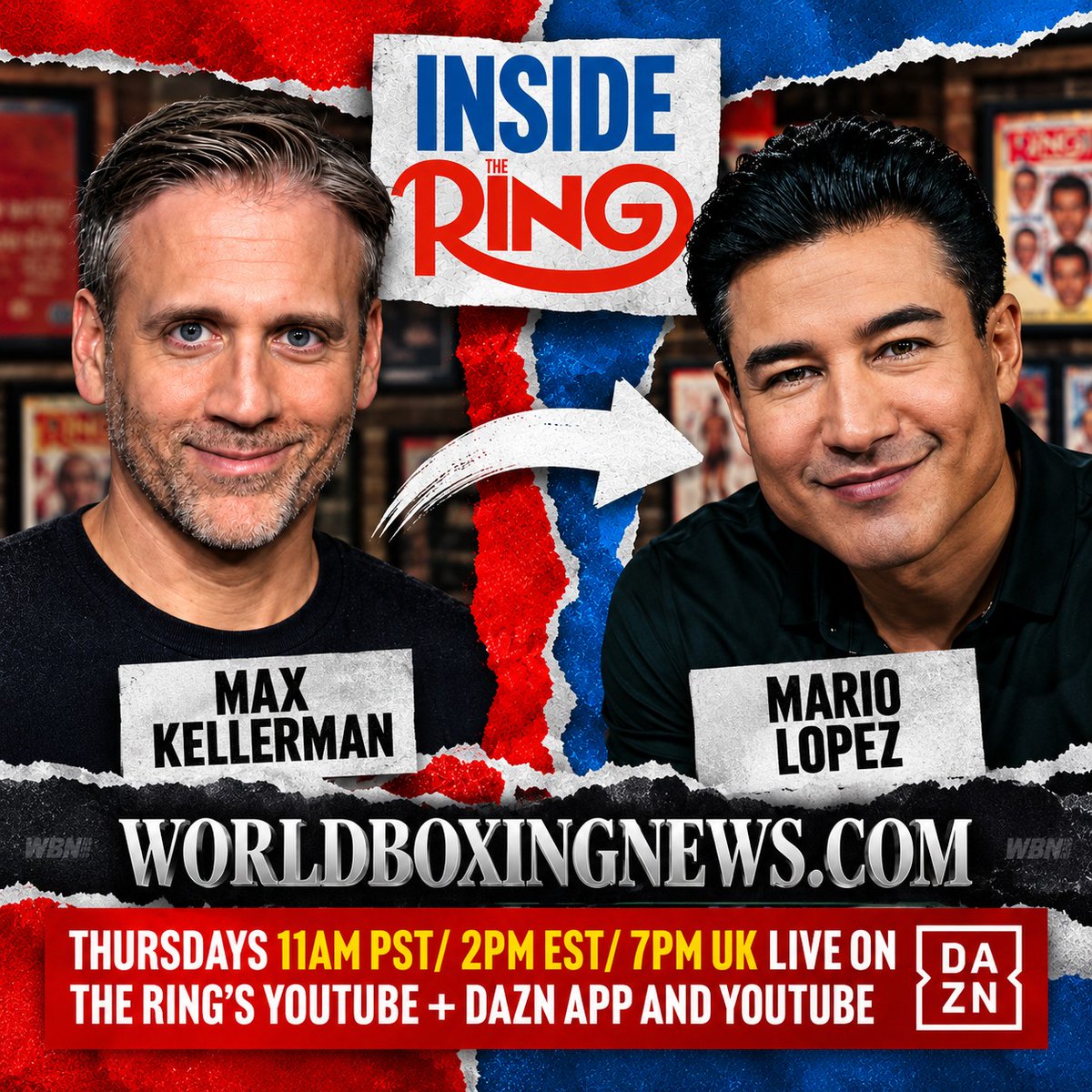 WorldBoxingNews's tweet photo. Max Kellerman has been replaced by Mario Lopez as host of Inside The Ring just days after facing a double backlash around Fury vs Joshua.↗️

The switch comes amid reports of changes at The Ring, while Kellerman remains firmly involved with Zuffa Boxing. 🥊 https://t.co/OtOS8JA2EC