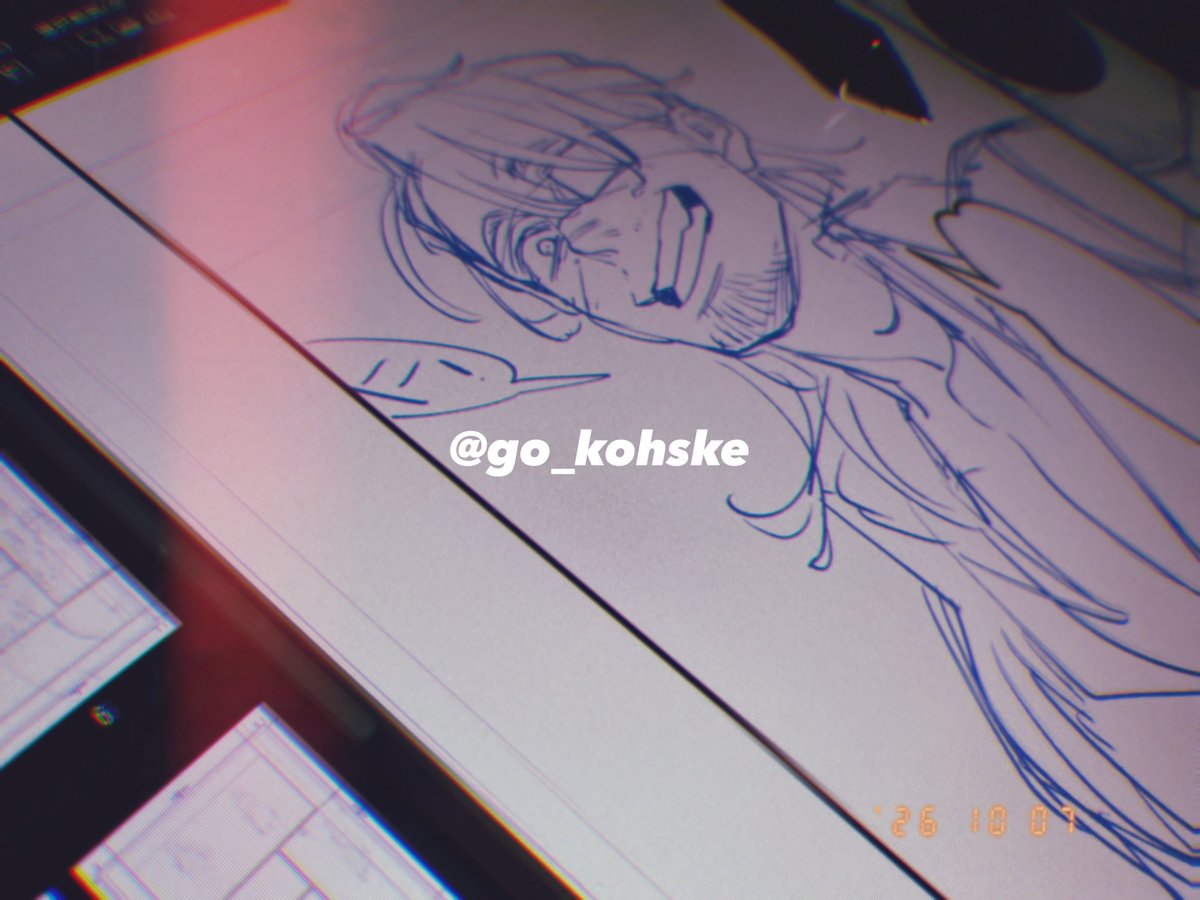 go_kohske's tweet photo. 下書きおわらね〜のでわたくし寝ます https://t.co/zsvcI43NV6