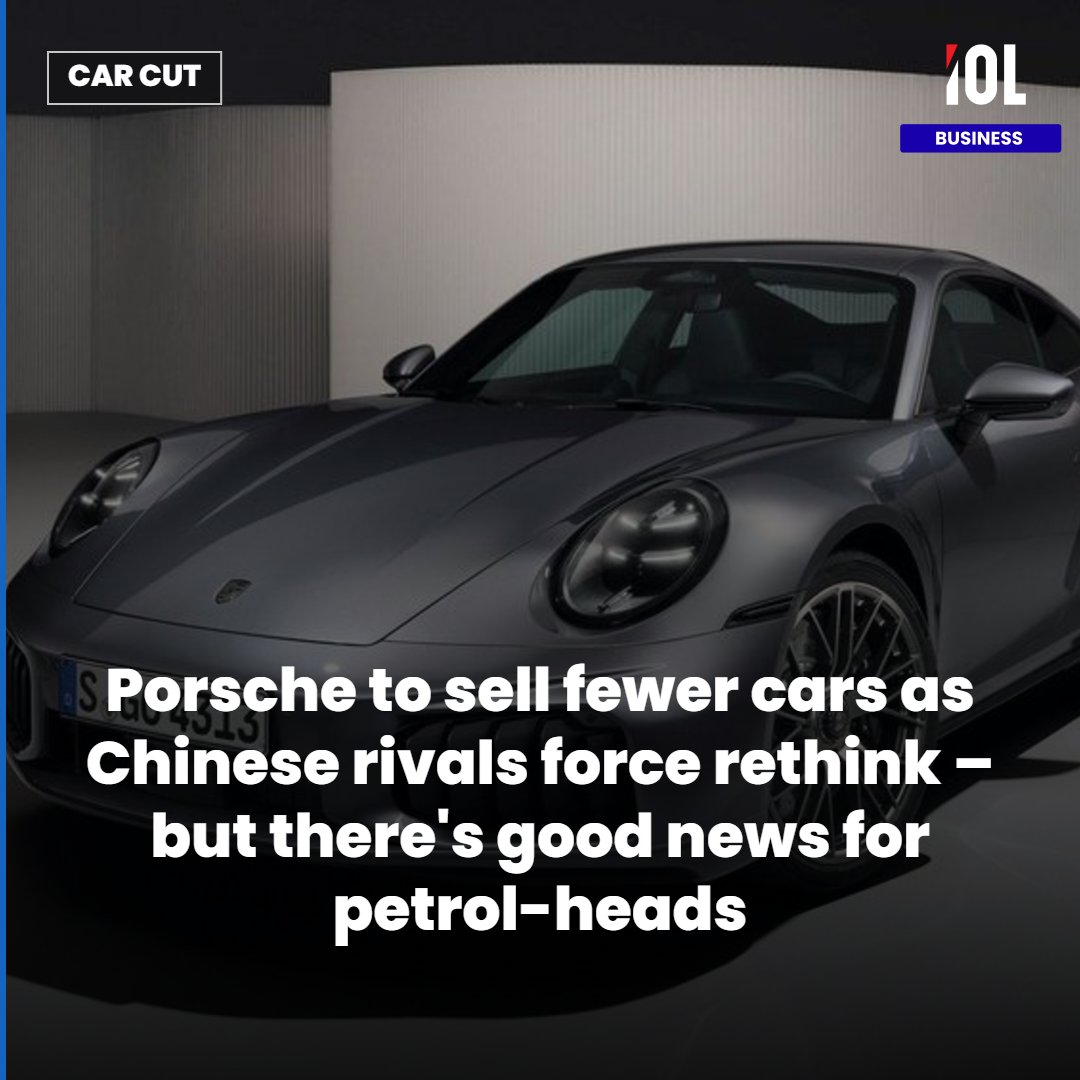 IOL's tweet photo. Porsche announced this week that it plans to sell fewer vehicles, but at higher prices, as the German supercar maker aims to regain profitability amid competition from China.
Read on https://t.co/cqLPBuf9Cj
#news #PorscheRethink #HigherPrices #ChineseRivals #CarCut https://t.co/xW2qkOlKsf