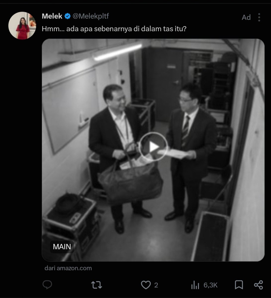 100xCetta's tweet photo. Njirr, iklan apa ini cok?? Ini Twitter kenapa dah baru secroll 2 kali nongol lagi ini iklan. Pak Purbaya bukan sih itu. Teori apa lagi nih?? 🤔🤔 https://t.co/ZQhWCpp87B