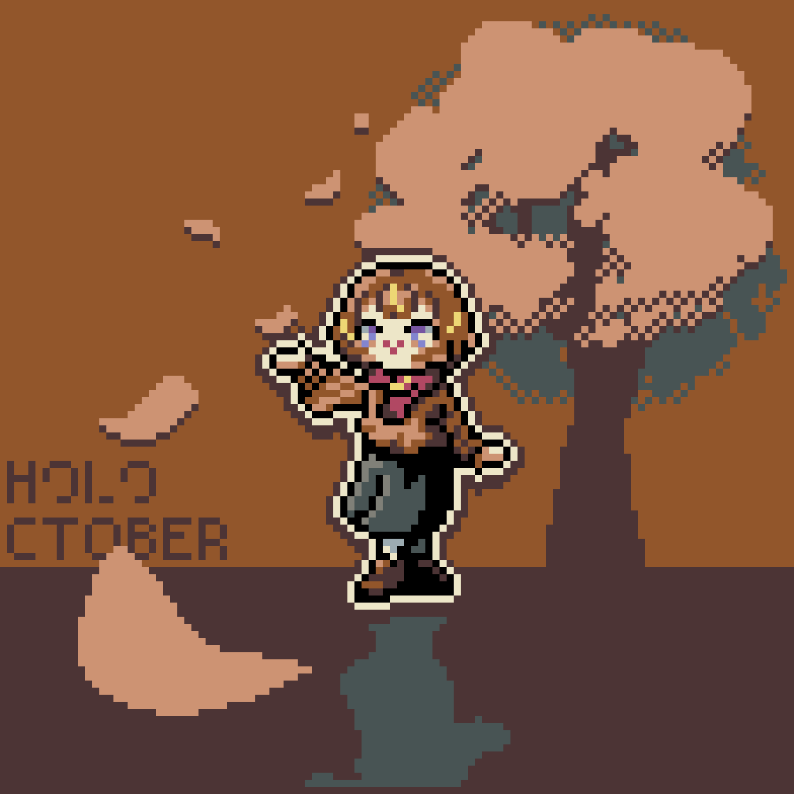 TRYPIXAGN's tweet photo. #holoctober day 7 - autumn outfit 
🤎🧣🍂

#anyatelier https://t.co/hOPbODDCtK