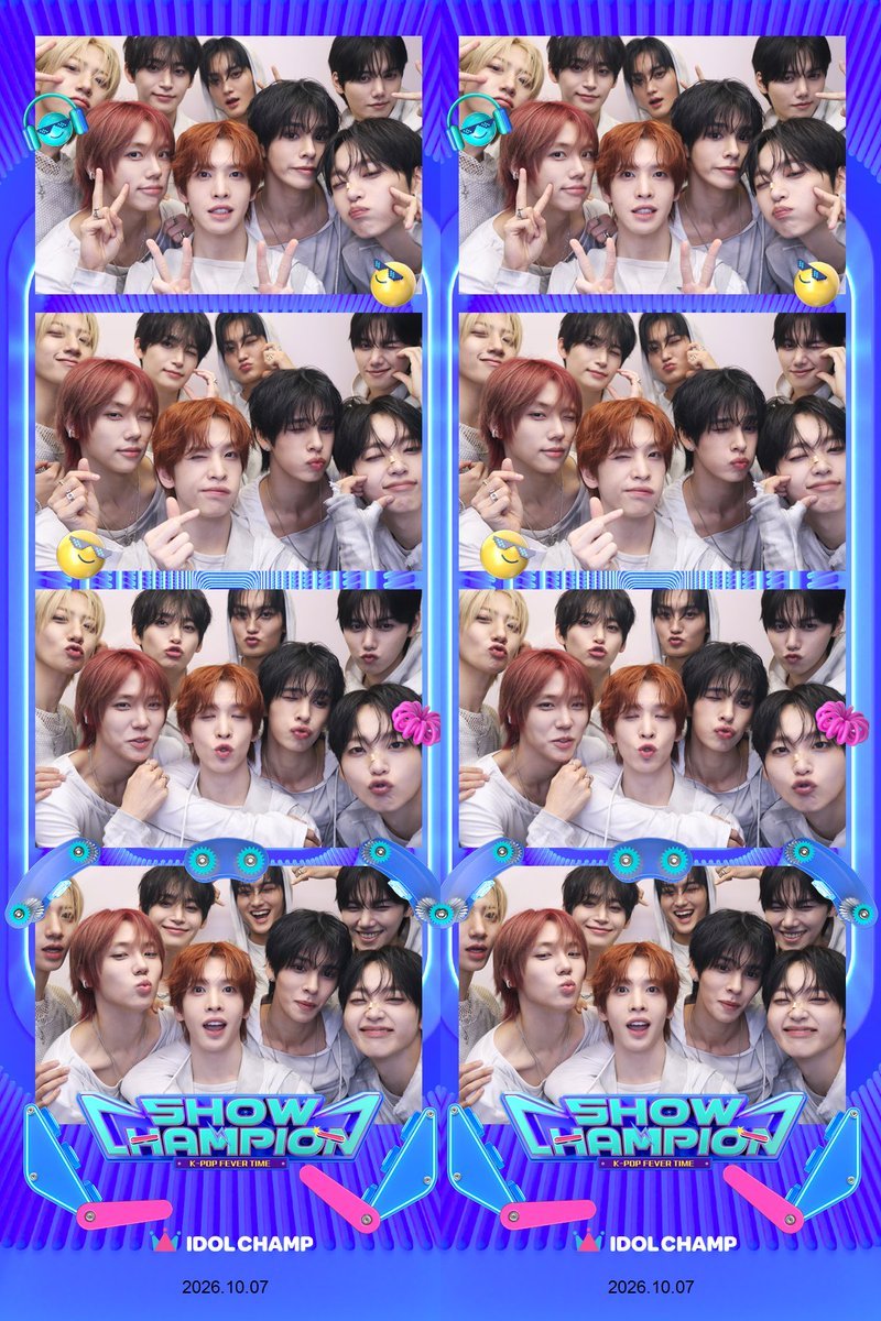 thekpop2Of's tweet photo. 📸 쇼챔네컷 OPEN

쇼챔 포토부스에 등장한
#CRAVITY 

네 컷에 담은
오늘의 특별한 순간 📷

오직 쇼챔에서만 풀리는
초특급 한정판 비주얼💥

지금 바로 확인하러 챔챔챔 🏃‍♂️

@ALLTHEKPOP
@idolchamp1
@CRAVITYstarship https://t.co/RzyMcDMtqZ