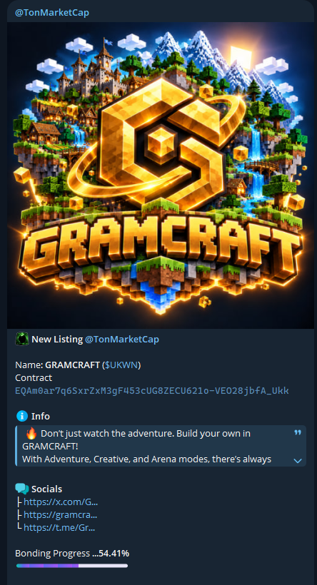 GramCraft_'s tweet photo. listing on TonMarketCap

EQAm0ar7q6SxrZxM3gF453cUG8ZECU621o-VEO28jbfA_Ukk https://t.co/67czssyqdJ