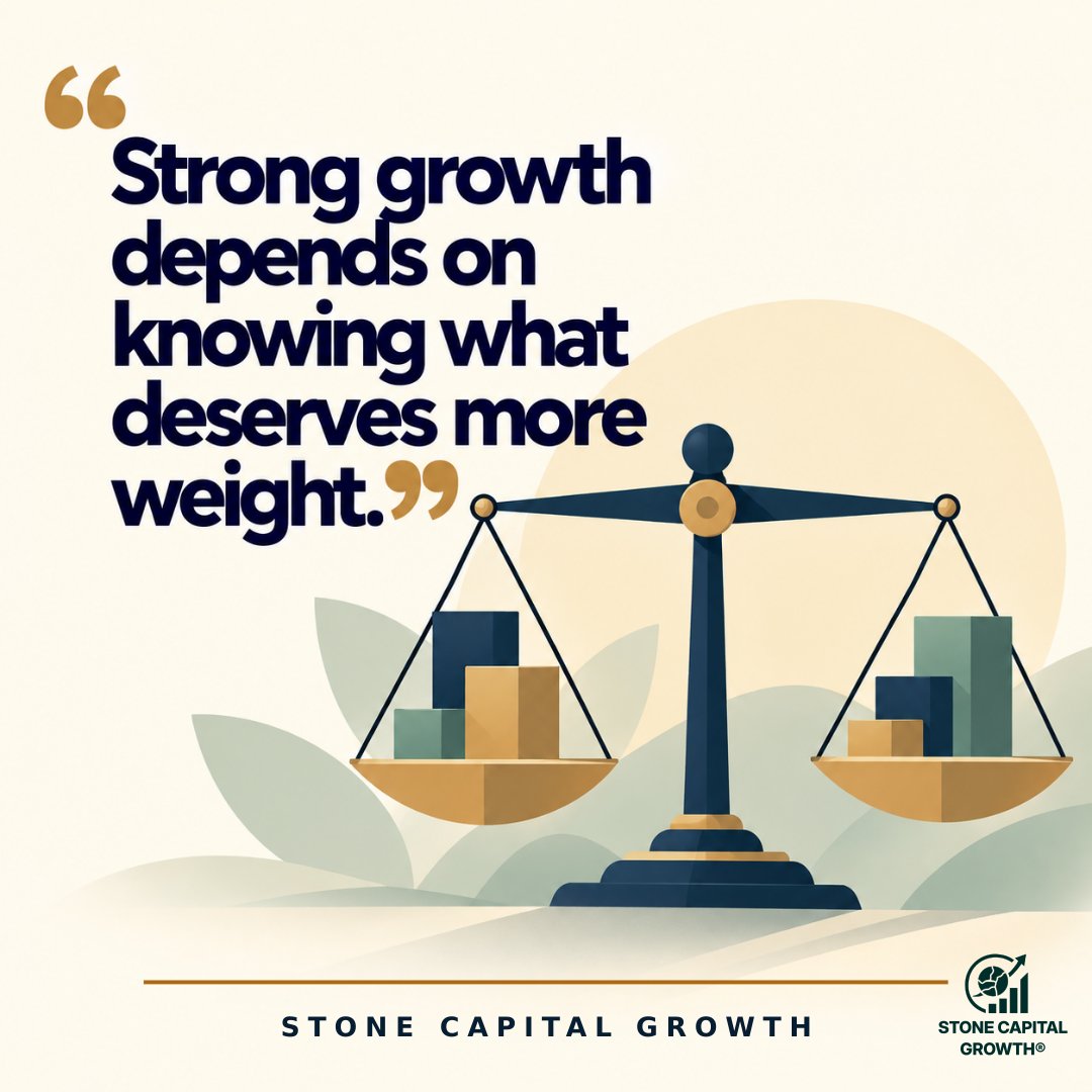 StoneCapitalG's tweet photo. ⚖️ “Strong growth depends on knowing what deserves more weight.”
#Markets #Investing #StoneCapitalGrowth #Balance #PortfolioStrategy #SocialMedia https://t.co/8Y4d34beCY