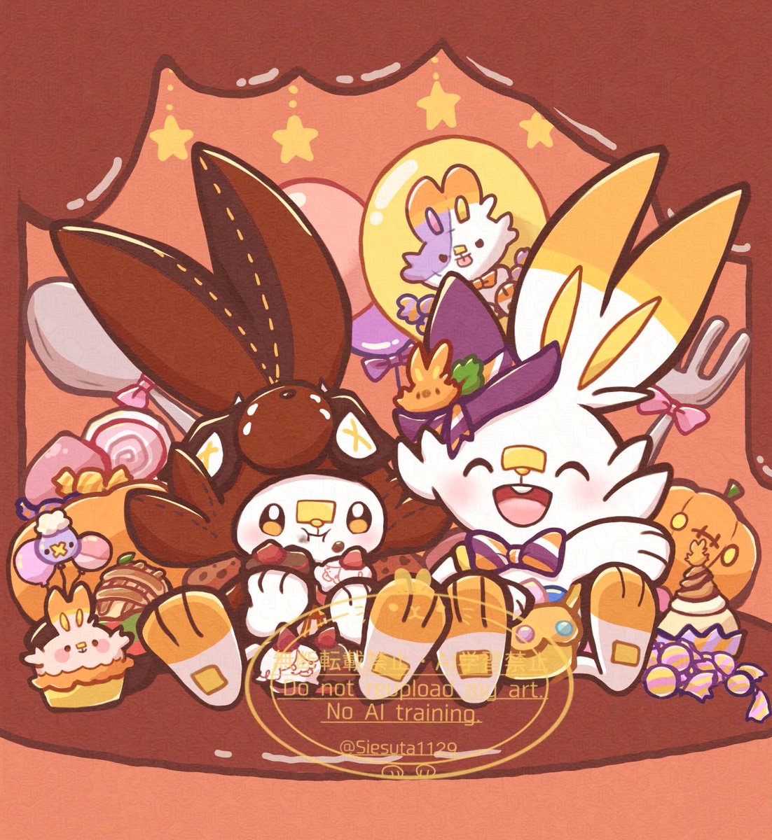 Siesuta1129's tweet photo. お菓子パーティー!!🐇🍬✨️

#1日1ヒバ https://t.co/MS6FP2A4y4