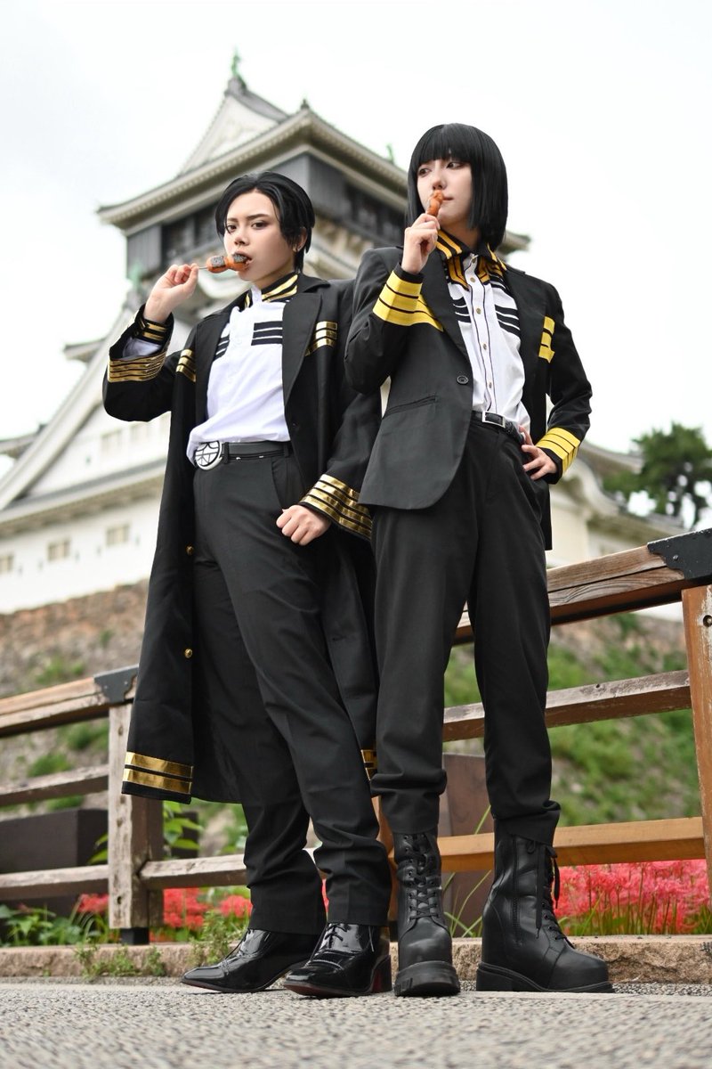 U_Ucos's tweet photo. 日本三國 Cosplay
三角青輝. 阿佐馬芳経

  “  ほな、行こか。 ”

#Connect小倉城 
#小倉百鬼夜行
#天ちゃんログ https://t.co/h2JybMSble