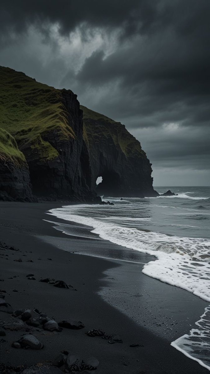 natureaest's tweet photo. Black sand beach iceland 🇮🇸 https://t.co/BUHxEg6mzN