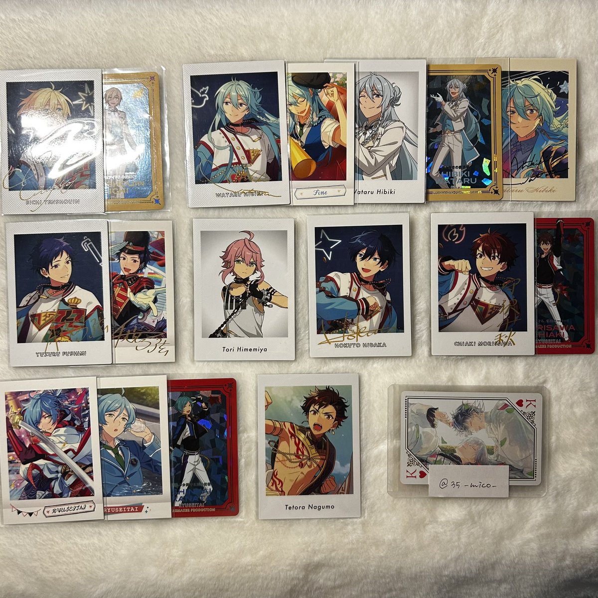 35_mico_'s tweet photo. 【譲渡】
あんスタ ぱしゃこれ ぱしゃっつ

求:20円/枚＋送料

譲:英智 渉 弓弦 桃李 北斗 千秋 奏汰 鉄虎 一彩 藍良巽 燐音 ニキ ゆうた 晃牙 薫 アドニス レオ 凛月 なずな 光 創 宗 みか 日和 茨 ジュン 夏目 つむぎ カンナ 維吹

PayPay経由、郵送でのお取引

お気軽にお声がけください🌸 https://t.co/2HKbzl7tYf