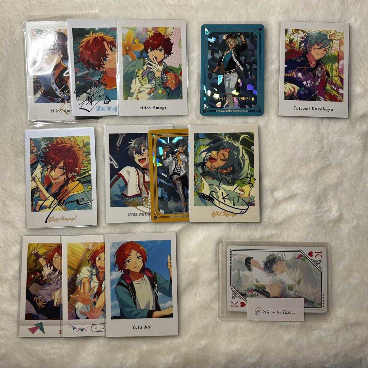35_mico_'s tweet photo. 【譲渡】
あんスタ ぱしゃこれ ぱしゃっつ

求:20円/枚＋送料

譲:英智 渉 弓弦 桃李 北斗 千秋 奏汰 鉄虎 一彩 藍良巽 燐音 ニキ ゆうた 晃牙 薫 アドニス レオ 凛月 なずな 光 創 宗 みか 日和 茨 ジュン 夏目 つむぎ カンナ 維吹

PayPay経由、郵送でのお取引

お気軽にお声がけください🌸 https://t.co/2HKbzl7tYf