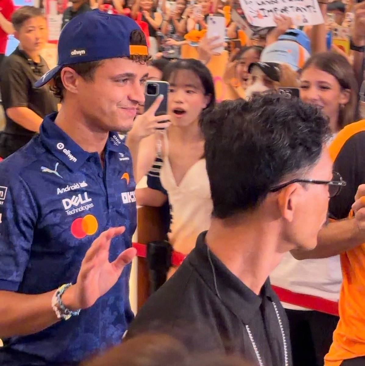 ln4norris's tweet photo. "how many events should we send him to today" 
mclaren: "yes" https://t.co/0tmlbPKOs2