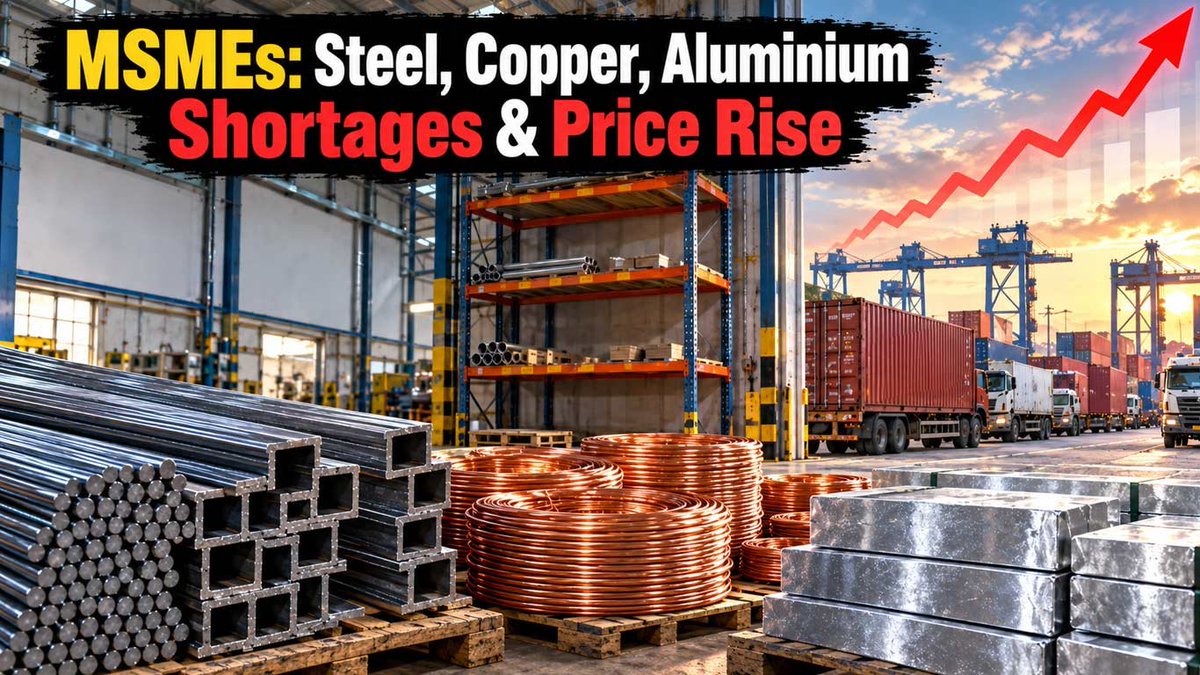 knnindia's tweet photo. Coimbatore MSMEs Seek Urgent Govt Action Over Steel, Copper, Aluminium Shortages, Price Rise
#Coimbatore #MSME #MSMEs #SteelPrices #RawMaterials #SteelShortage #PigIron #Aluminium #Copper #MSMEManufacturing #ImportDuty #SafeguardDuty #BIS #QCO
https://t.co/EaXdowRiBj https://t.co/I1usYJWU8L