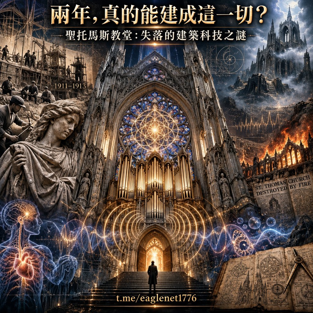 eaglenet1776's tweet photo. 🏛 這段影片在探索紐約聖托馬斯教堂（St. Thomas Church）的建築之謎。
簡單說，主持人看到教堂精細到誇張的雕刻，開始懷疑：這些建築技術真的只是 20 世紀初的工藝嗎？

⚡️讀完整內容📷https://t.co/vOIm6EhPIO      
🅧原文: https://t.co/fV1VtQCS9C https://t.co/48wP3eGlHI