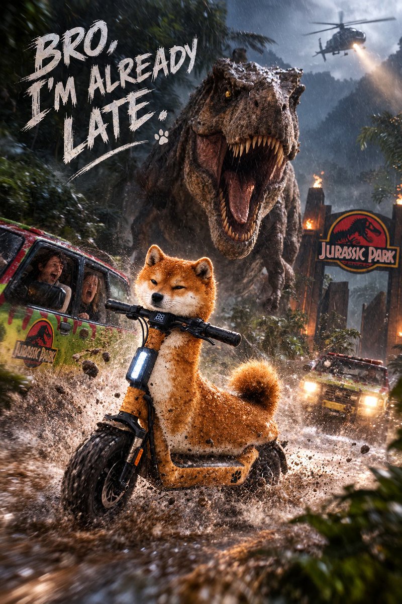 cryptoname_web3's tweet photo. Everyone is running from the T-Rex ๐ฆ๐
Scooter Inu? Bro is just trying to make it to work on time ๐๐ด๐จ
โIโm already late.โ ๐
@ScooterInu
#ScooterInuContest #Meme #Solana https://t.co/w1c1XhcvjA