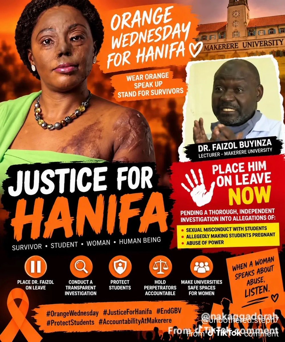 k_namazzi's tweet photo. What happened to Hanifa was horrific, and no woman should ever endure such violence. Her courage is an inspiration.

We must move beyond sympathy: speak out, support survivors, demand accountability, and never normalize violence against women.

# We Demand Justice for Hanifa https://t.co/ckLZyIPDW8