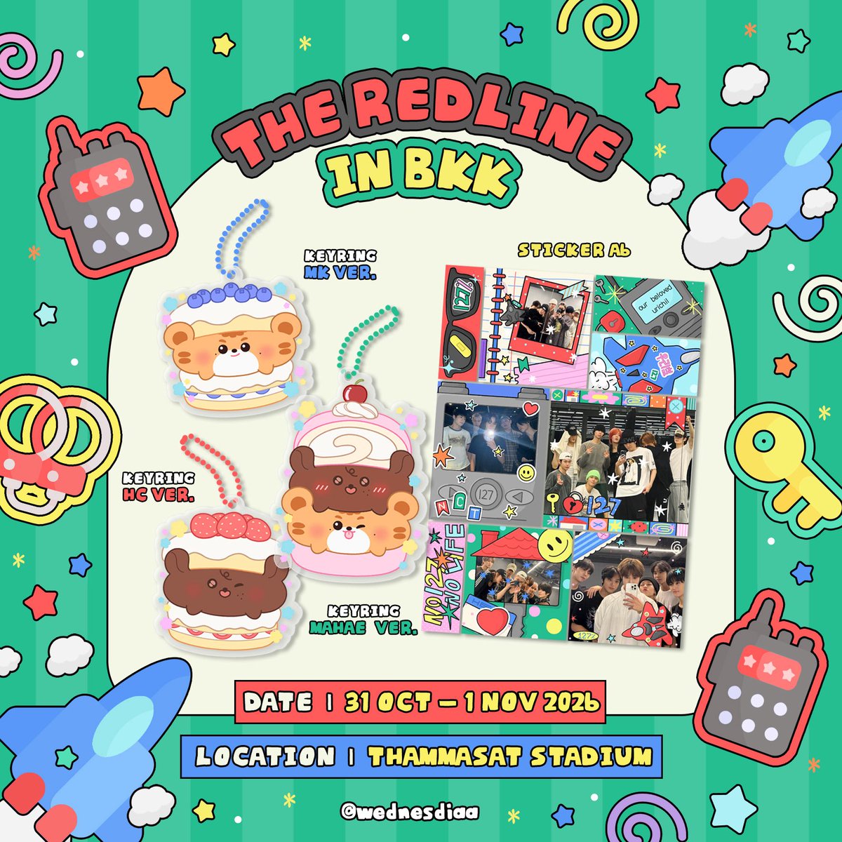 wednesdiaa's tweet photo. ʚ pls kindly rt ɞ

.✦ ݁˖ giveaway : the redline in bkk ᯓ ✈︎ ⋆°• ☁︎

⋆ date : 31 oct - 1 nov
⋆ location : thammasat stadium
⋆ time : tba

rt &amp; show this post

#THE_REDLINE_BANGKOK 
#NCT127_5TH_NEOCITY_BANGKOK_THE_REDLINE https://t.co/SIycj6VvIG