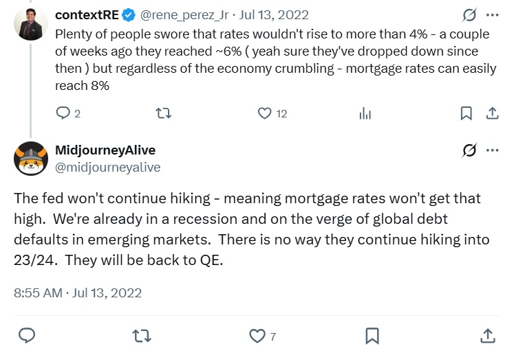 rene_perez_Jr's tweet photo. Years ago, I told the world that we would continue to see a high interest real estate market. Today, I'm here to tell you the prediction that the rates will stay high for the next 10 years. Ignore those that tell you "you can always refinance" MOST won't be able to refinance, it won't make financial sense. Let me teach you how to buy real estate today, so that you don't have to worry about tomorrow.