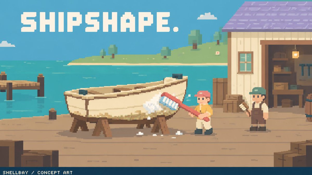 Shellbay_rb's tweet photo. The shipyard said the hull needed attention.
I may have misunderstood the recommended brush size. https://t.co/crzSoT7gVh