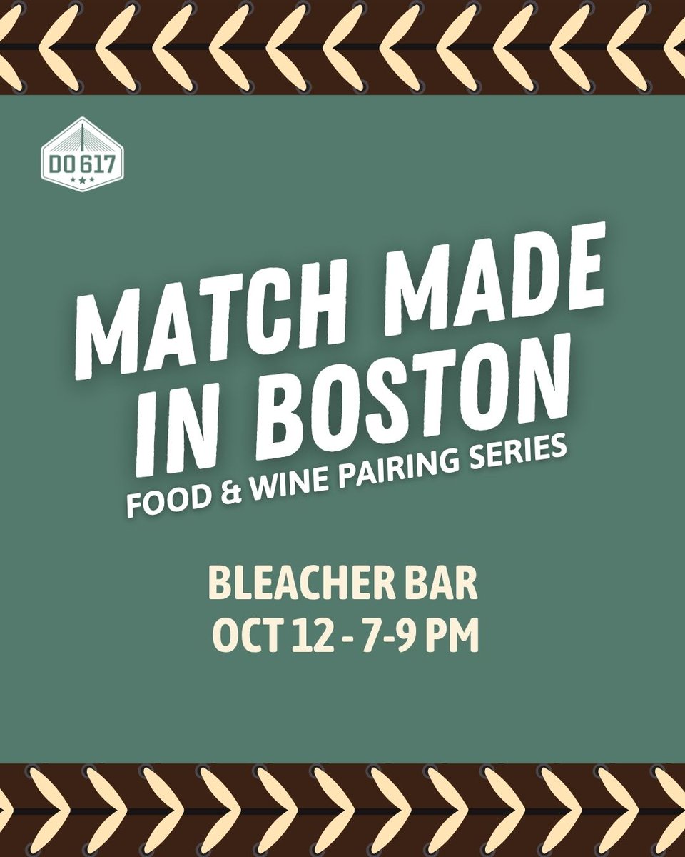 Do617's tweet photo. Football, food and wine? Sign us up! Match Made in Boston is heading to Bleacher Bar on October 12 and you can join the party. RSVP for free! 21+ with valid ID.

https://t.co/2MFjPSC1zQ https://t.co/enjTlvXElV