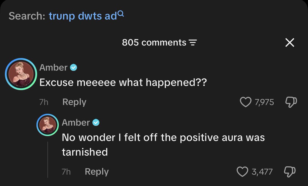 pandamalinin's tweet photo. see the tr*mp add ruined the vibes for everyone 🙄 https://t.co/nuDKetdTEh