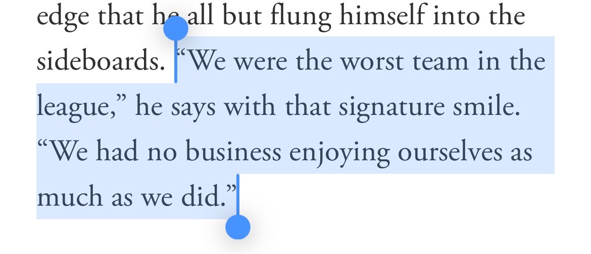 hockeyjtm's tweet photo. ultimately a nothingburger profile but i did think this quote was really sweet https://t.co/uXK6C7LLxz