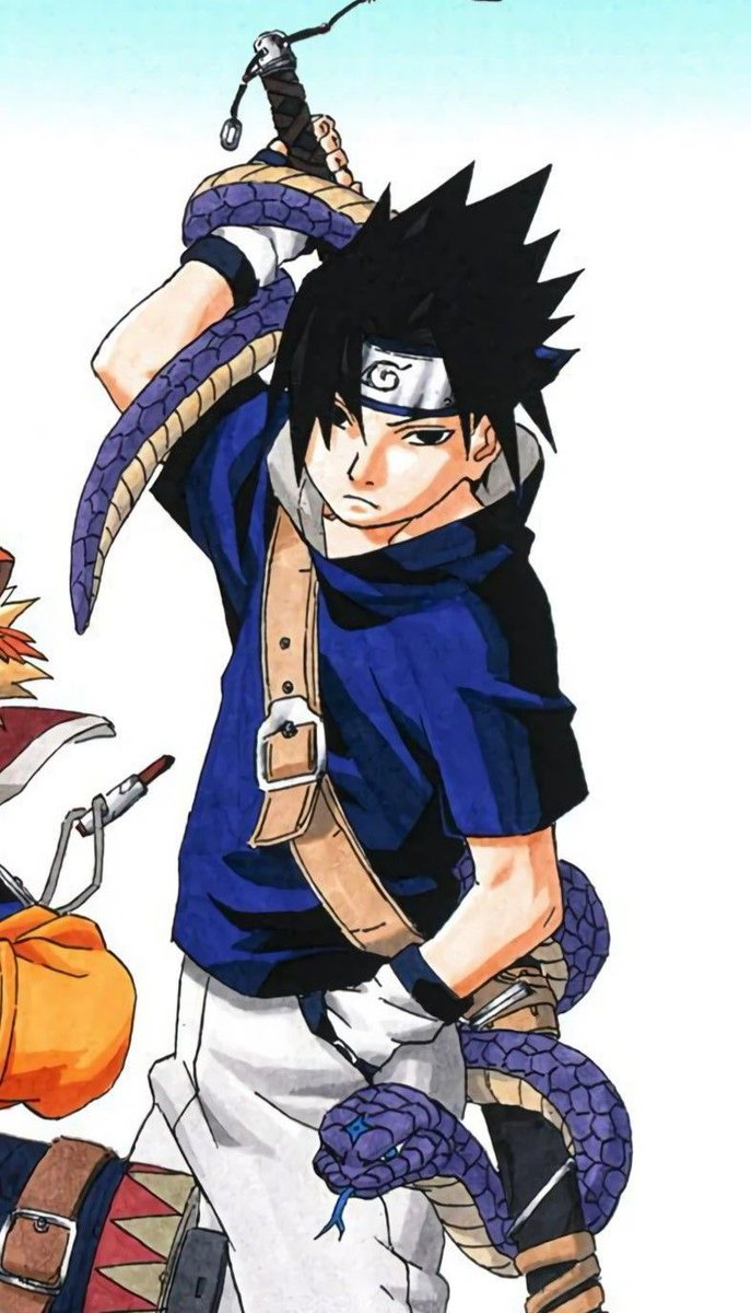 sasukedailydose's tweet photo. Sasuke with sword and snakes

12 yo                                    15 yo https://t.co/BsdFLaqKpK