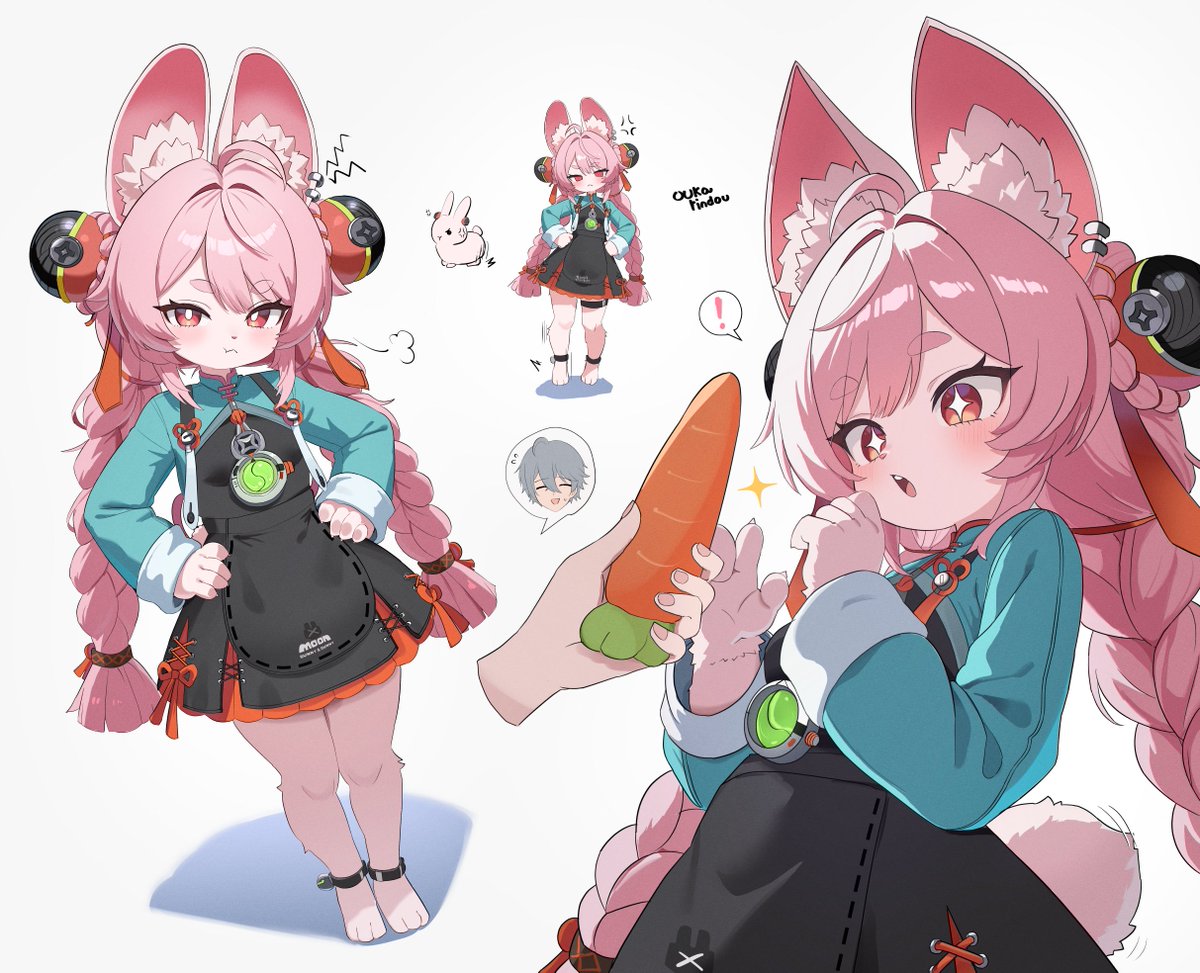 o_rindou5100's tweet photo. Let's calm Zhao chan down!🐰💢

#zzzero  #ゼンゼロ https://t.co/aDLrQK0dt1