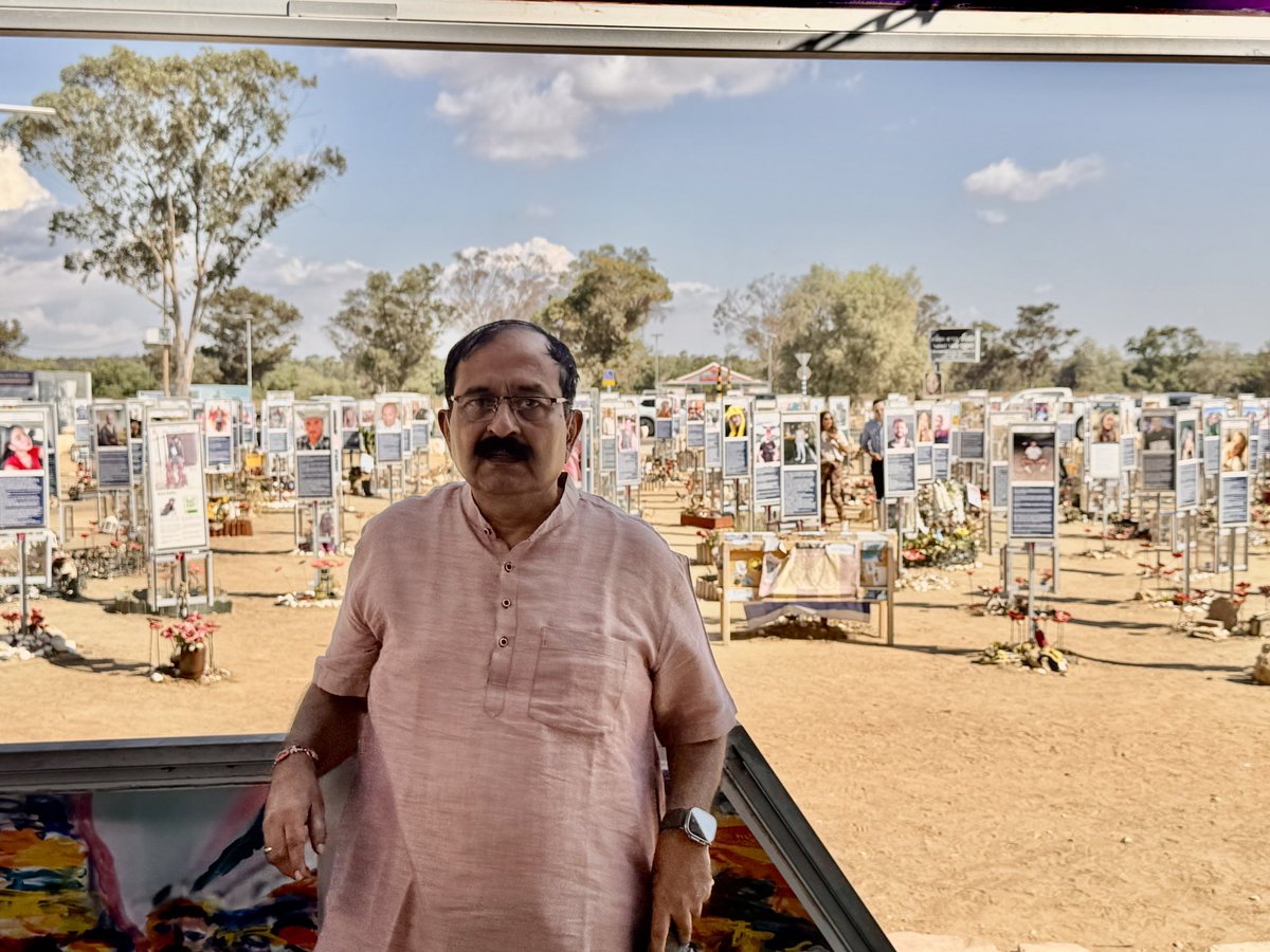 jagdishshetty's tweet photo. On this Day we pay our tributes to #Jews who were victims of the 7th Oct 2023 attack in Israel by the Hamas ! We stand with the families of the Victims and support the Govt of Israel in their fight against Terrorism ! We visited the spot of the Nova Music Festival near Gaza Border which stands as Memorial for the hapless Victims ! @israelinMumbai @IsraelinIndia @yanivrev @KobbiShoshani @Swamy39 @vhsindia @PMOIndia @IsraelMFA @IDF @IsraeliPM @NAVANGULTEJAS @DrSuren75 @ShefVaidya @journogujarati 
@PTI_News @CNNnews18 @TimesNow @republic @IndiaToday @NewIndianXpress