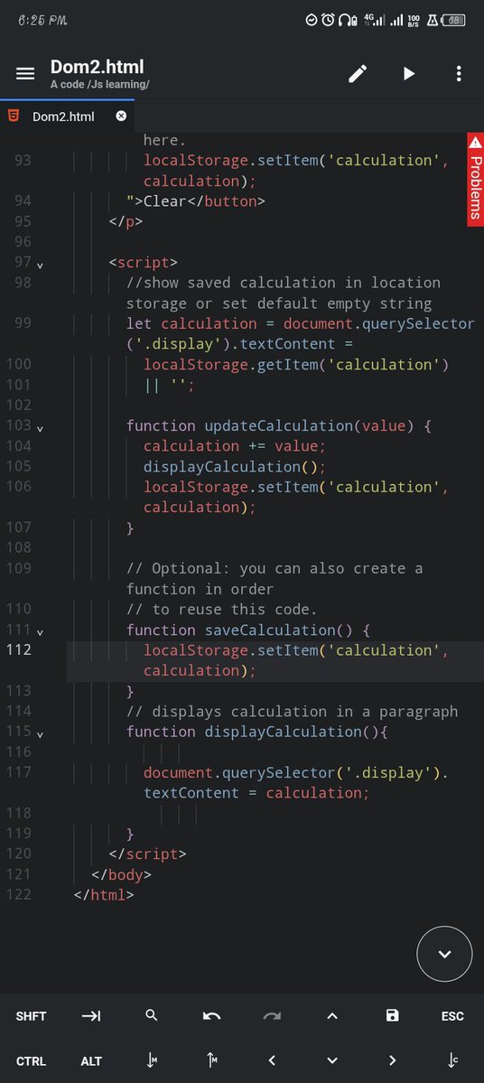 heislead404's tweet photo. Finally! 
After two weeks of doing nothing but procrastinating I found a way back to my acode. 
Today I learnt JavaScript Dom.
I made text in a text box visible by using onkeyup attribute and js query selector, I also updated my calculator to displaying results on the page https://t.co/B1JpVqzuri