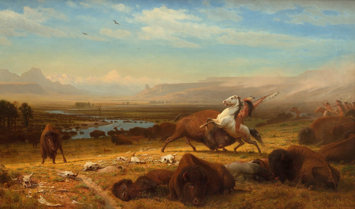 cartographer_s's tweet photo. The Last of the Buffalo - Albert Bierstadt, 1888 https://t.co/6PDdagJese