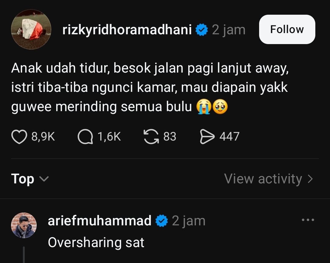 nameles_id's tweet photo. Rizky Ridho bhanke, mau kelon aja pake cerita.😭😭😭 https://t.co/2hweWuSFXh