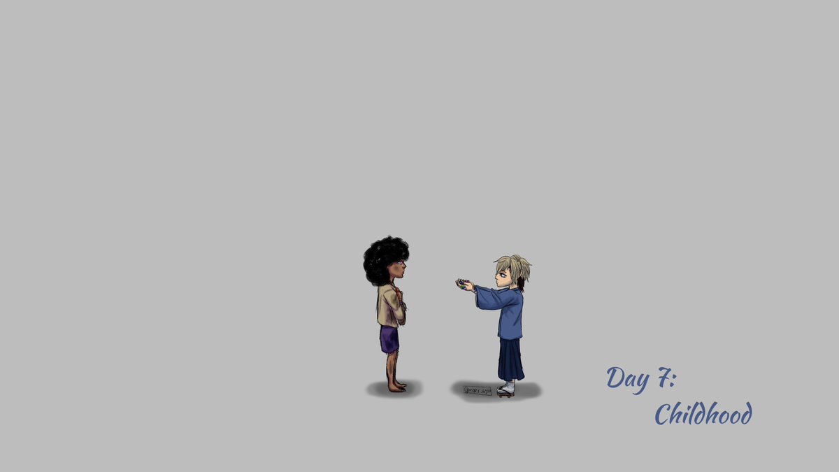 maxr_690's tweet photo. Jankatober day 7: Childhood 

(Inspired by the Ochaco and Toga scene from BNHA)
#jankatober #jankatober2026 #janka https://t.co/F8d3hdLw0D