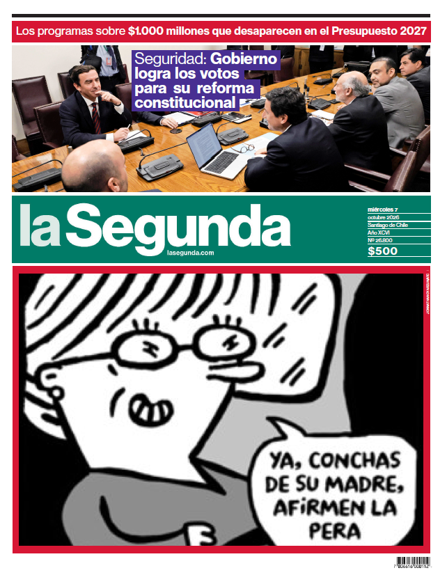 pcayuqueo's tweet photo. La portada de hoy... 🤣 @malaimagen https://t.co/rqHfwDEBah
