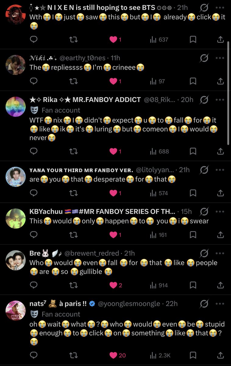 aenpeonix's tweet photo. when you’re crazy but your fandom is crazier https://t.co/AWAKXvuKdZ