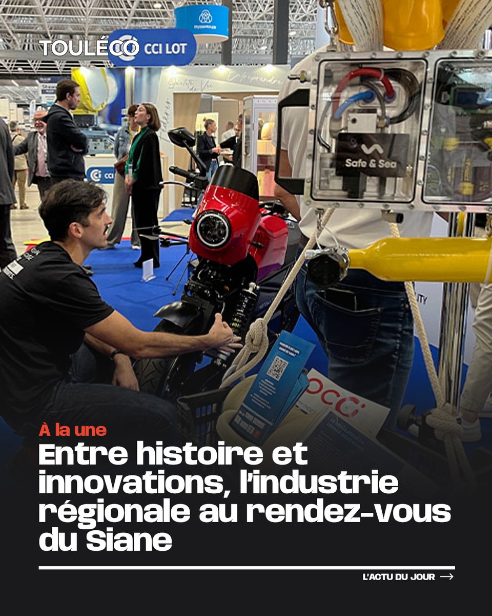 ToulEco's tweet photo. Du 13 au 15 octobre, le Siane investit le Meett de Toulouse : 700 sociétés, 15 000 visiteurs attendus et plus de 600 tonnes de machines-outils en fonctionnement. Guy Novès en ouverture. 

🔗 https://t.co/E9uol8aNxl https://t.co/1CvCEkqKil