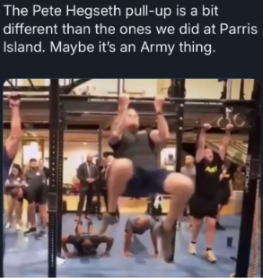 namwella1961's tweet photo. The i Paper: Some wonder if Pete Hegseth is unable to see that the chaos and dysfunction around him are his own fault.  Others suggest Hegseth is focusing on issues like shaving, physique, workouts, and wokery because he can, at least, understand those.
#SheShed #VoteBlue26 https://t.co/4ov7sqaX1M