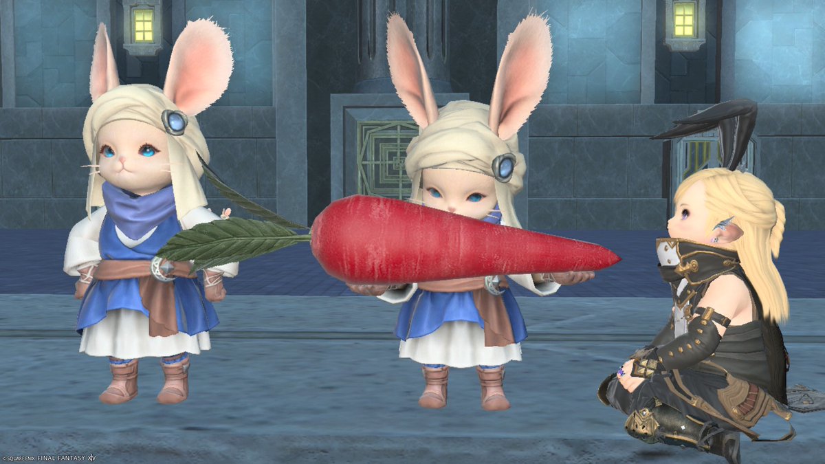 Lolopu_ff14's tweet photo. レポリットに会えた！かわ！！イイ！！！🐰🥕 https://t.co/QEwMS6wk5u