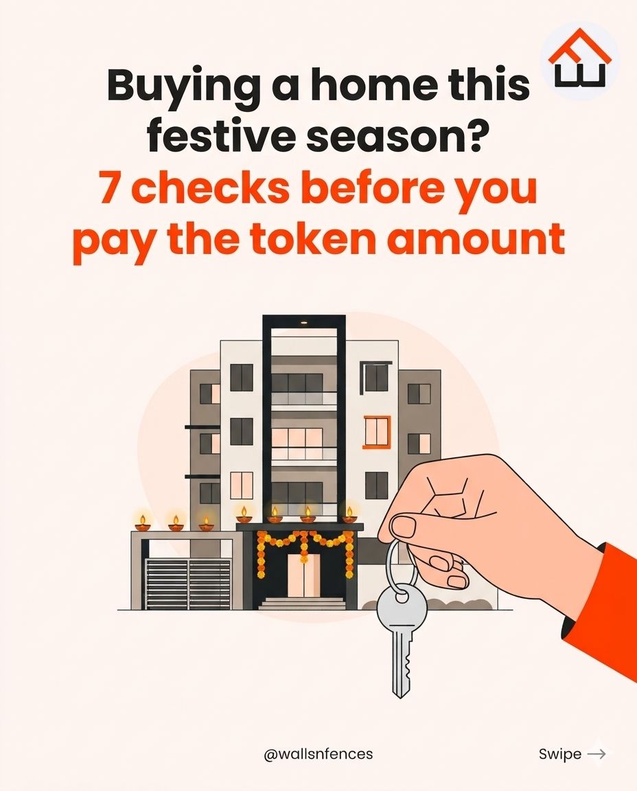 wallsnfences's tweet photo. Festive season = the busiest time to buy a home and the easiest time to get rushed into paying a token amount.
At WallsNFences, every property owner is verified through DigiLocker.
.
.
.
#PuneRealEstate #PropertyTips #BuyingAHome #VerifiedProperty #WallsNFences https://t.co/uArZxqc0AE