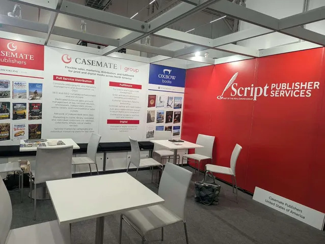 Script_Military's tweet photo. 📚✈️ Greetings from Frankfurt! 🇩🇪
The Script Publisher Services team is at the @Frankfurt Book Fair 2026! 🎉
📸 Here’s a look at our stand, ready for a few busy days of meetings, publishing conversations and discovering what’s new.📍 Halle 5.1 | Stand C78
Come and say hello! 👋📖 https://t.co/xV9QD5Zo4s