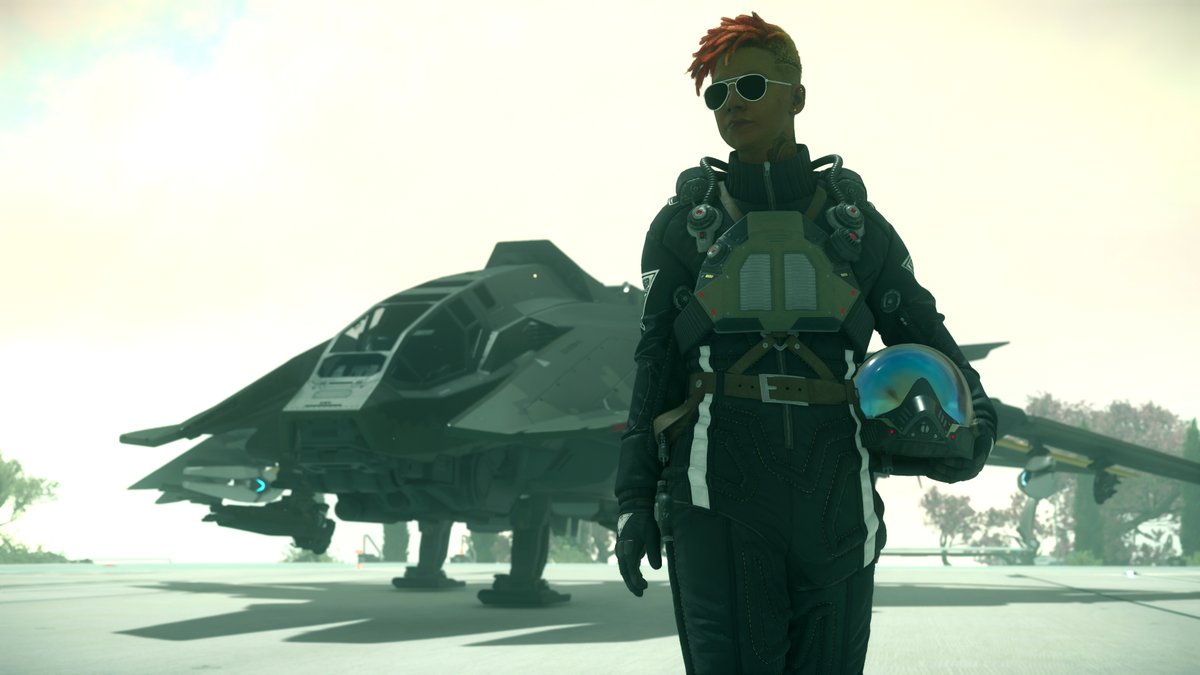 DIskaldur's tweet photo. Final approach. @RobertsSpaceInd building in sight.

- “Phantom Leader requesting clearance to land.”
- “Phantom Leader, clearance granted.”
- “Copy that. And tell Lieutenant Ryan Enright, #Squadron42 … I need to speak with him.”

#StarCitizen https://t.co/yOAzOVyJf9