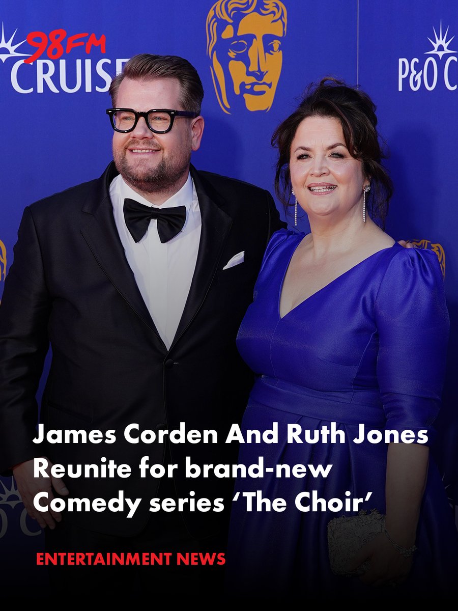 98FM's tweet photo. 🎬🥹 The Gavin &amp; Stacey legends are reuniting for a brand-new comedy series called The Choir! 👀

The eight-part Apple TV series will see the pair play estranged brother and sister ❤️

The Choir is coming in 2027. 🎶

#98fm https://t.co/ta6aLosiZj