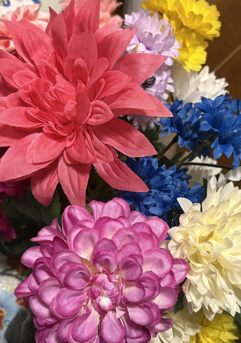 Andamonior2's tweet photo. 100均の造花なかなか良くない？ https://t.co/jkRkWbGLFF