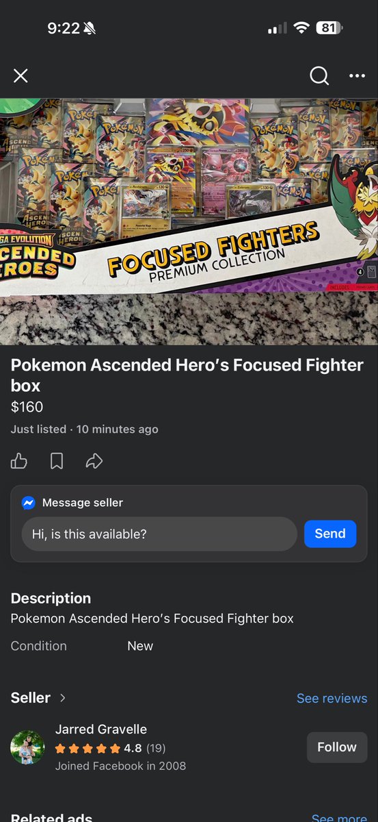 EnvireOG's tweet photo. @SamsClub went to my local Sam’s Club today to check for Pokémon cards for our kids. Salisbury MD location. Manger told us they sold out. Same manager just listed your product for double the price on marketplace. How is this acceptable? #scalper #focusedfighters #pokemon https://t.co/IWbdqFXVF4