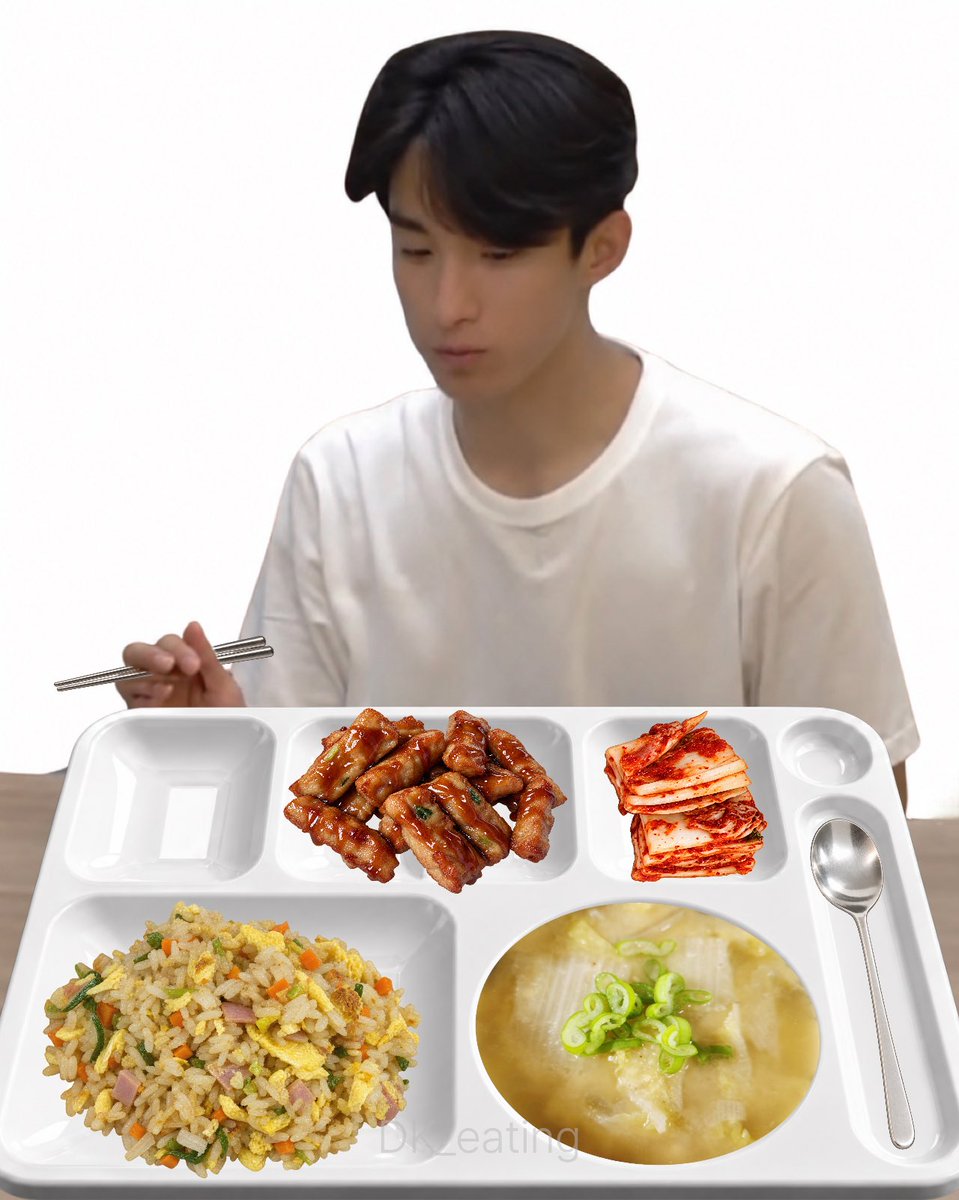 DK_eating's tweet photo. 261008 (목) 조식 🍳💤

베이컨굴소스볶음밥 
콩가루배추국
숯불바베큐바*데리소스
포기김치

자다 일어난 강아지는 묘하게 말랑하고 따끈합니다 ( - ˔ ก )𖦹°

#이석민의식판 #도겸 #DK #seventeen #세븐틴 https://t.co/vdOxpbGsC6
