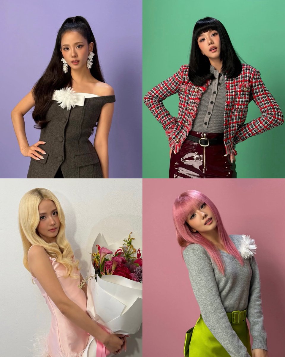 thekimjs's tweet photo. four completely different looks and somehow she looks incredible in every single one https://t.co/85zPFo1W39