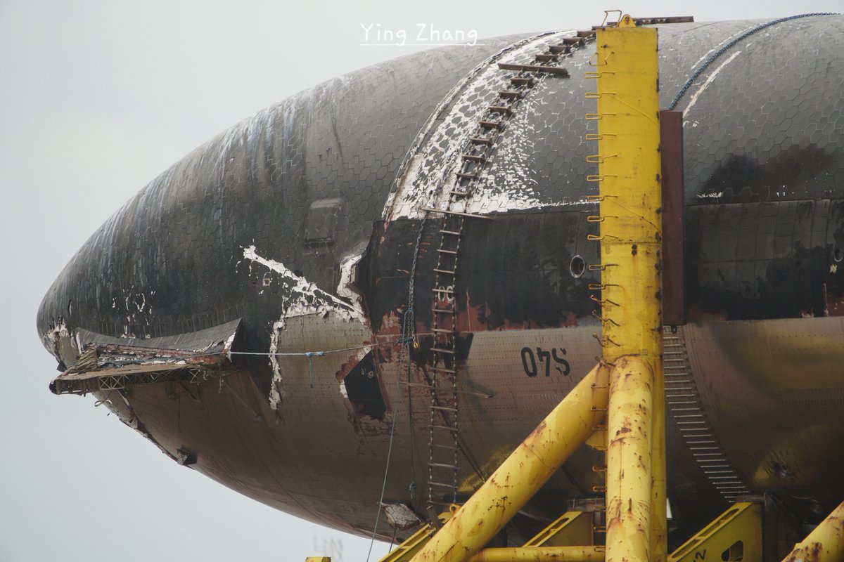 yingzhangphoto's tweet photo. The first ever recovered starship! https://t.co/PQEccjibjB