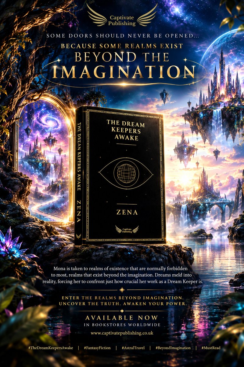 cappublisher's tweet photo. What if you could enter realms that exist beyond the imagination… and discover there is no way back? ✨
📖 THE DREAM KEEPERS AWAKE BY ZENA
🌐 https://t.co/0IdyJ7jcGv
📚 Amazon and all good bookstores worldwide.
#TheDreamKeepers #FantasyFiction #AstralTravel #DreamWorld #MustRead https://t.co/Beth5wDNAr